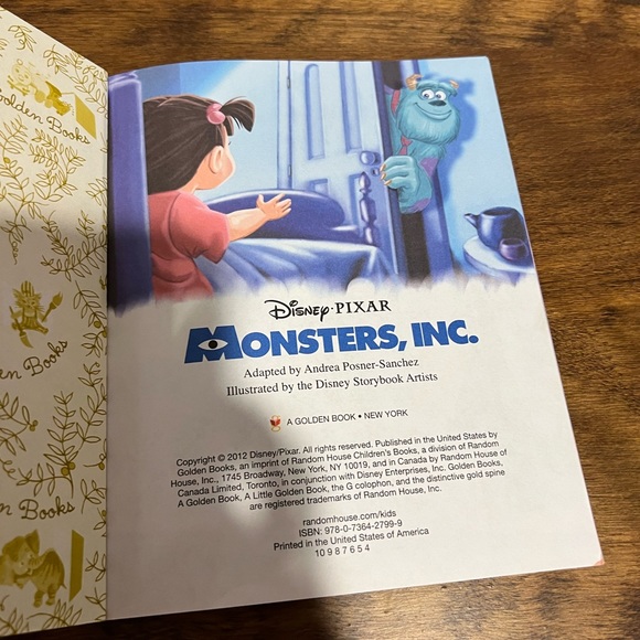 5:$20 Monsters inc book f - Picture 2 of 4